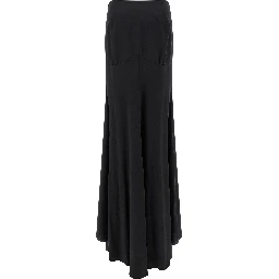 Black Silk Mini Skirt