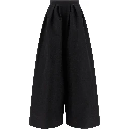 Black Silk Casual Pants