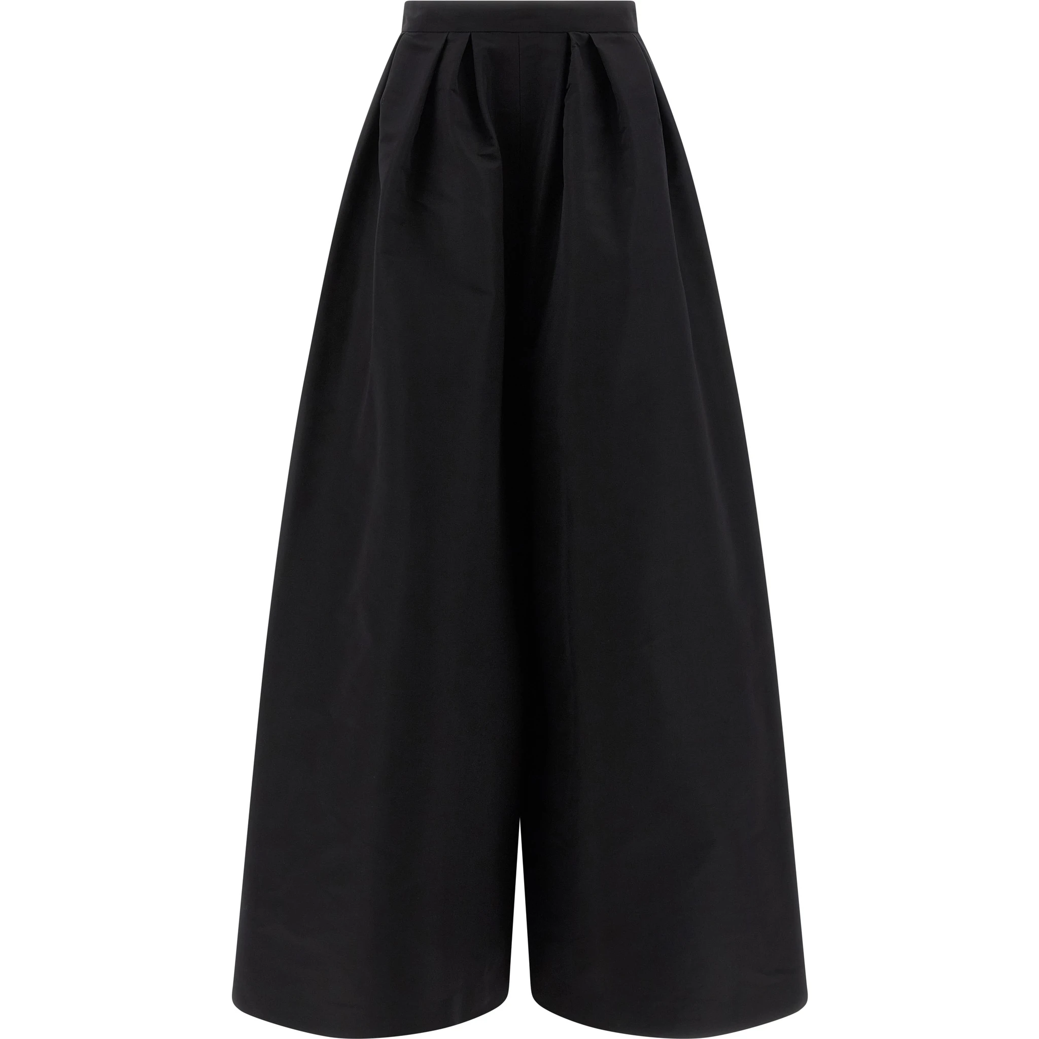 Black Silk Casual Pants