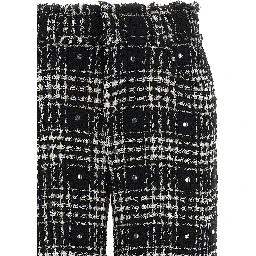 Bicolor Cotton Casual Pants
