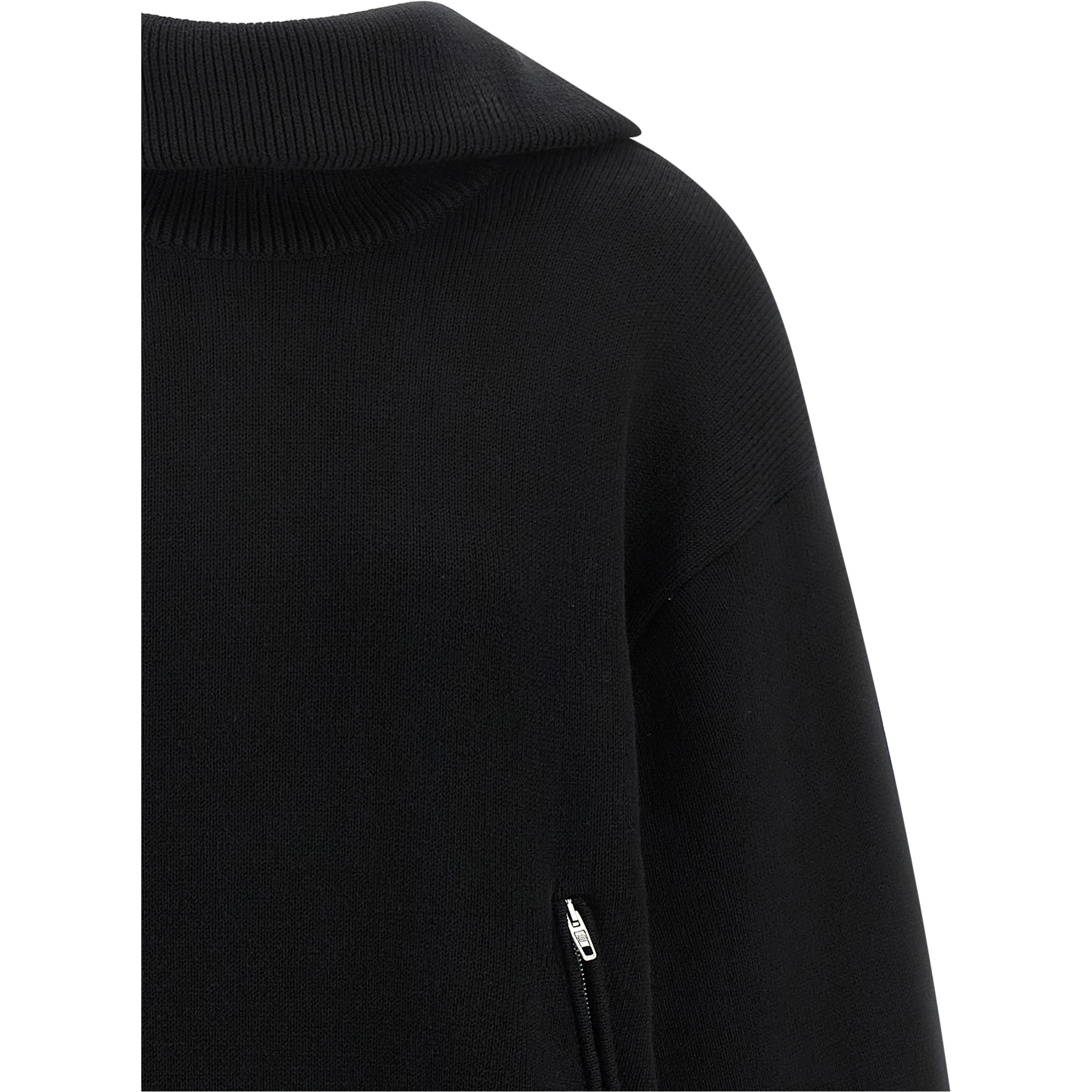 Black Cotton Cardigan