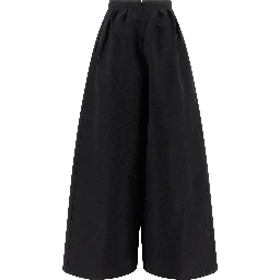 Black Silk Casual Pants