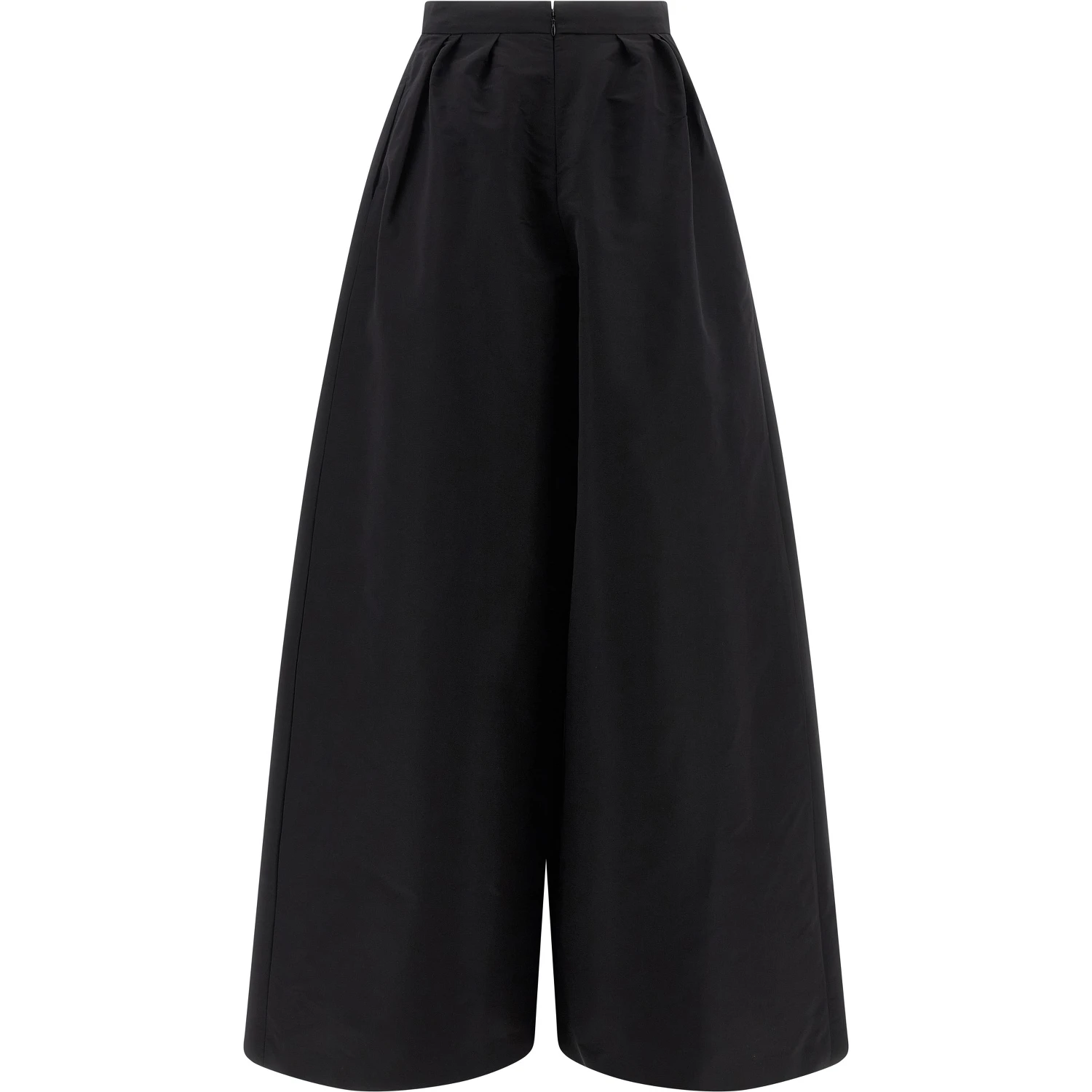 Black Silk Casual Pants