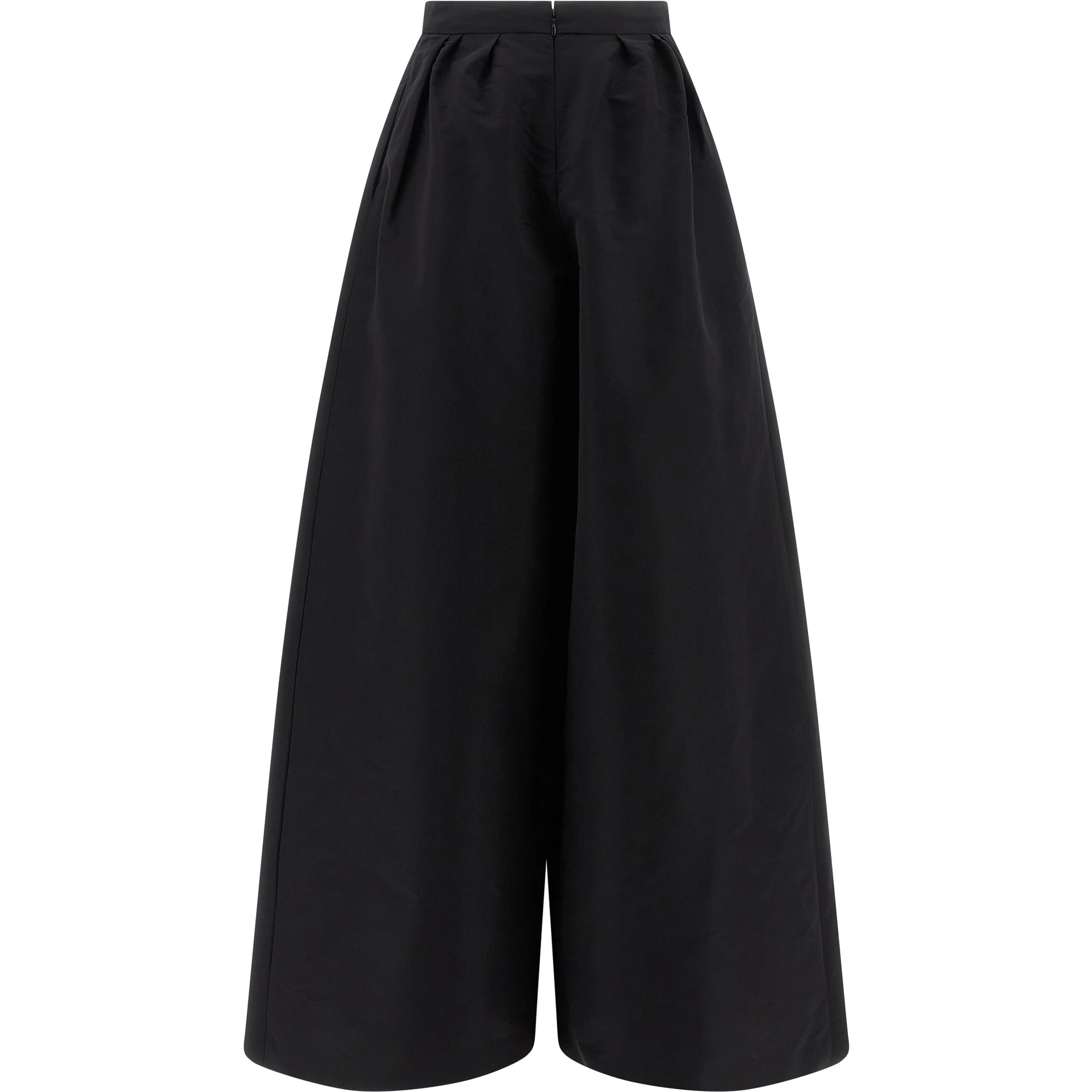 Black Silk Casual Pants
