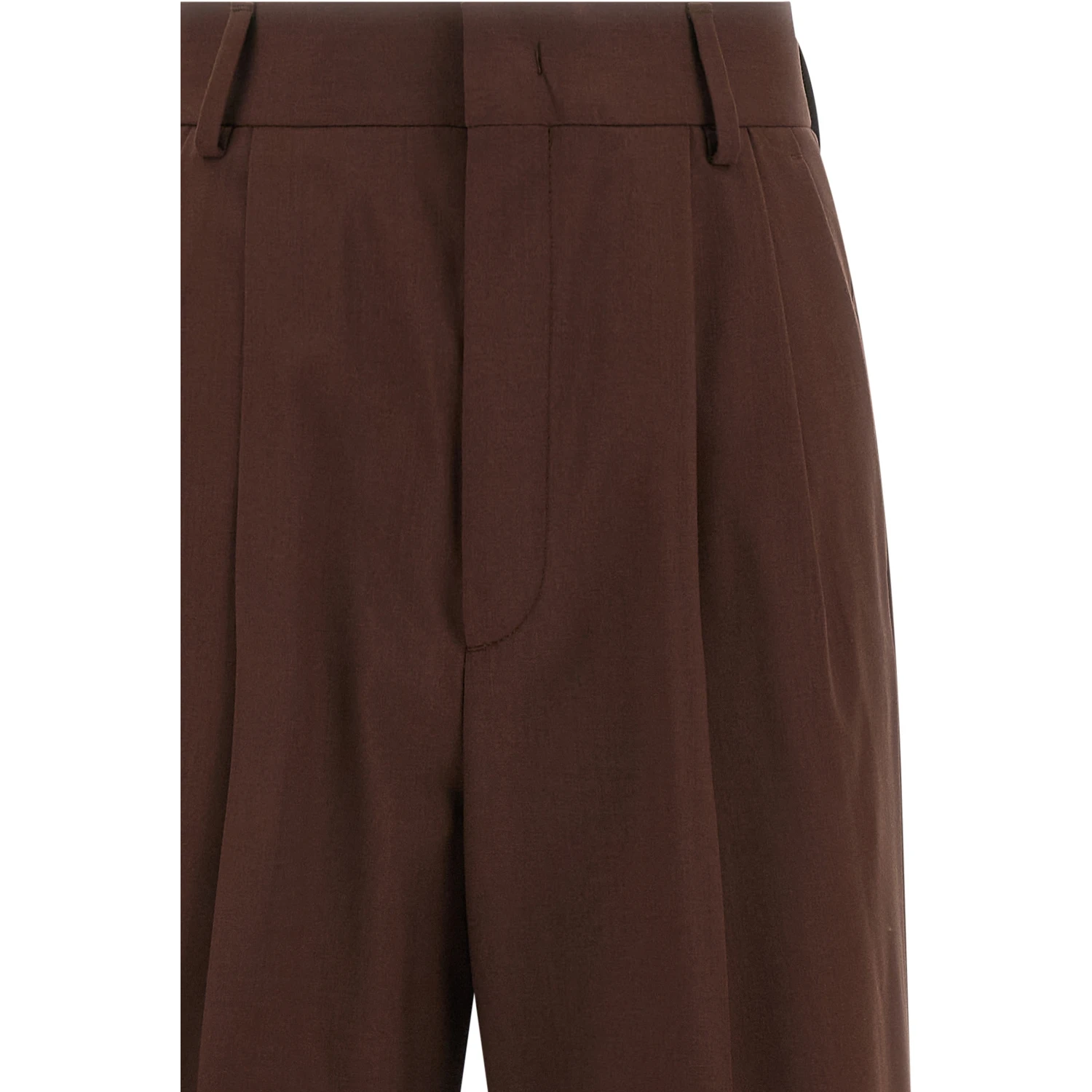 Brown Wool Dress Pants