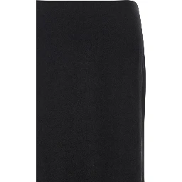 Black Silk Mini Skirt