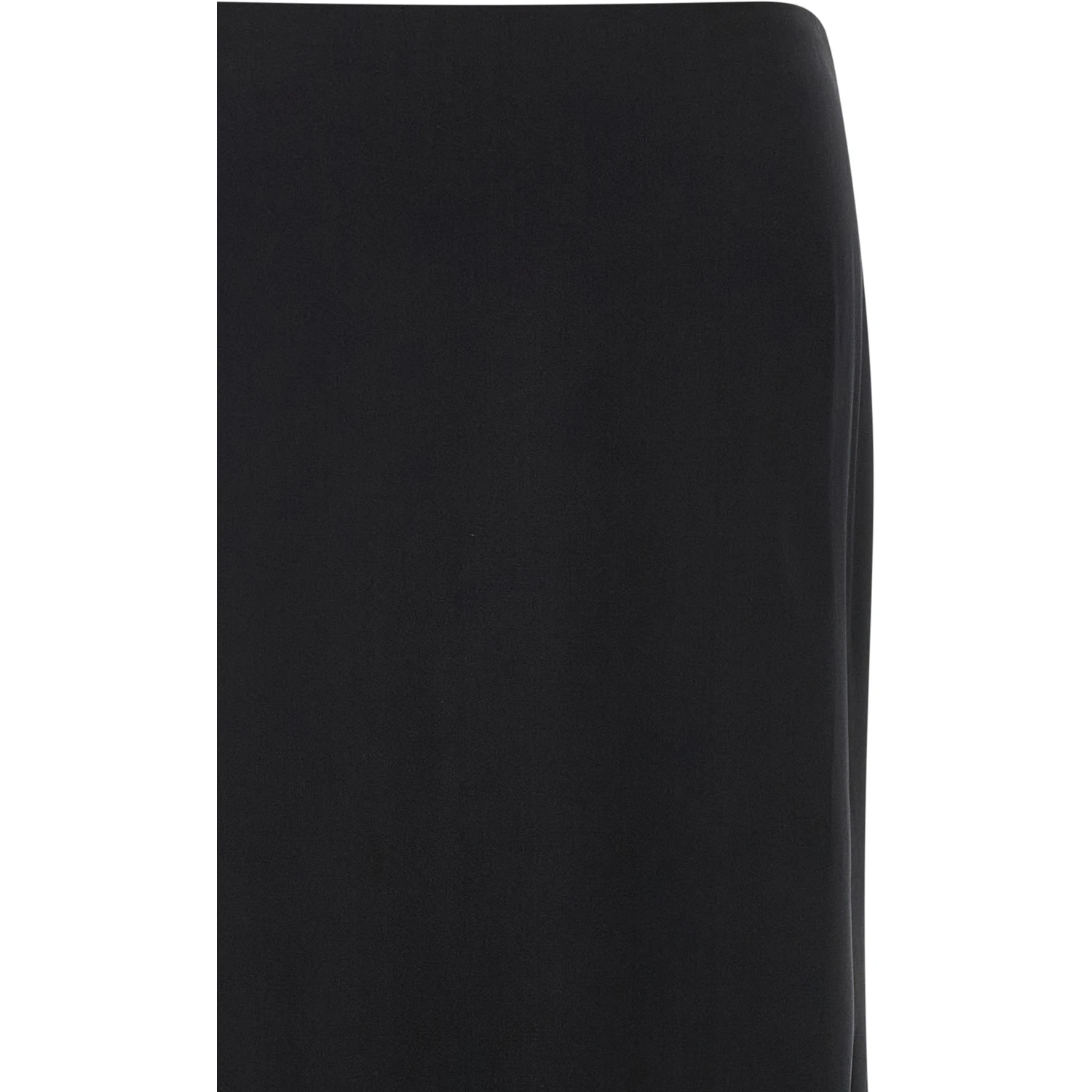 Black Silk Mini Skirt
