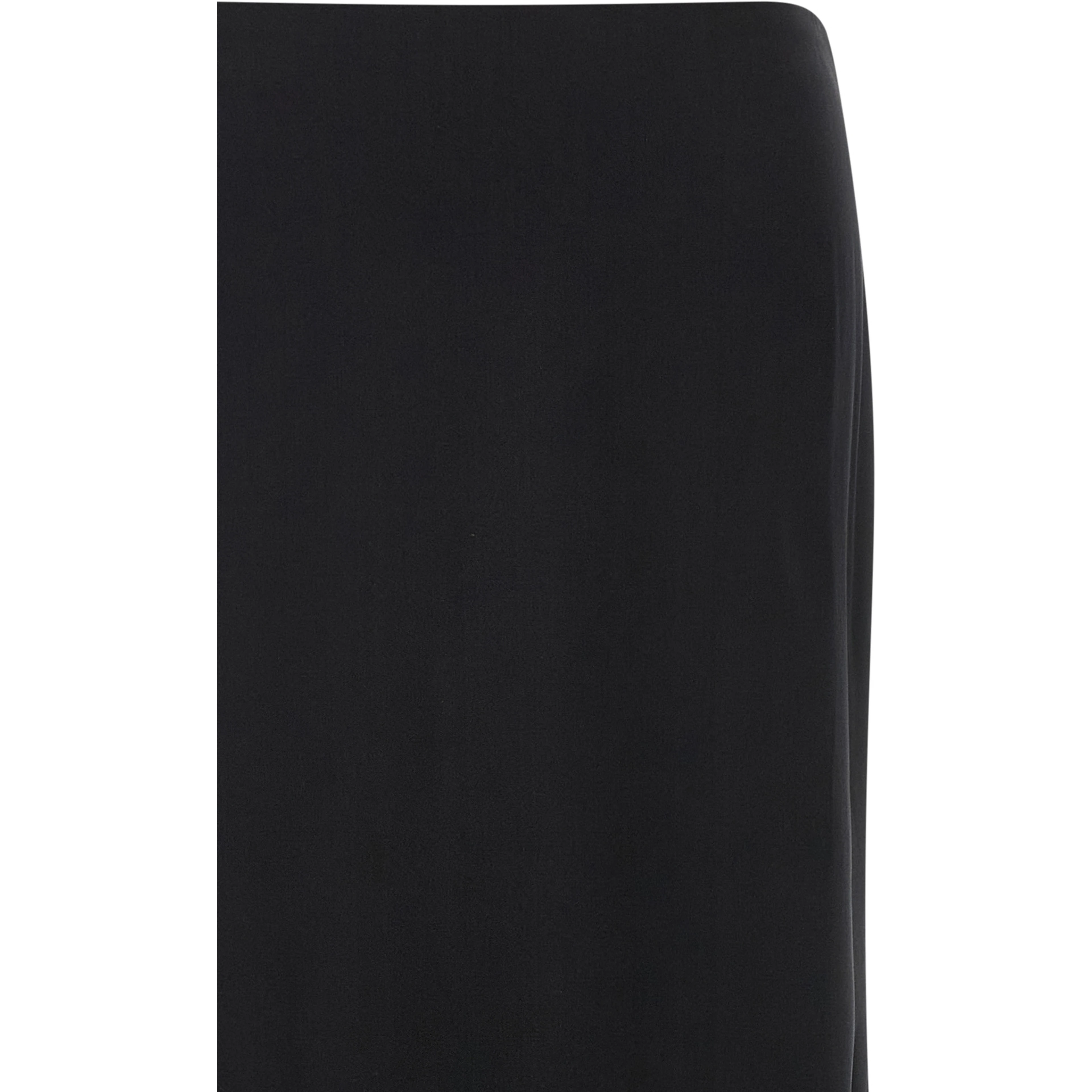 Black Silk Mini Skirt