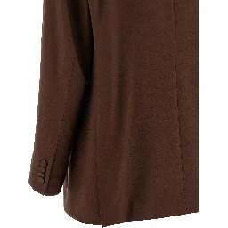 Brown Virgin Wool Blazer