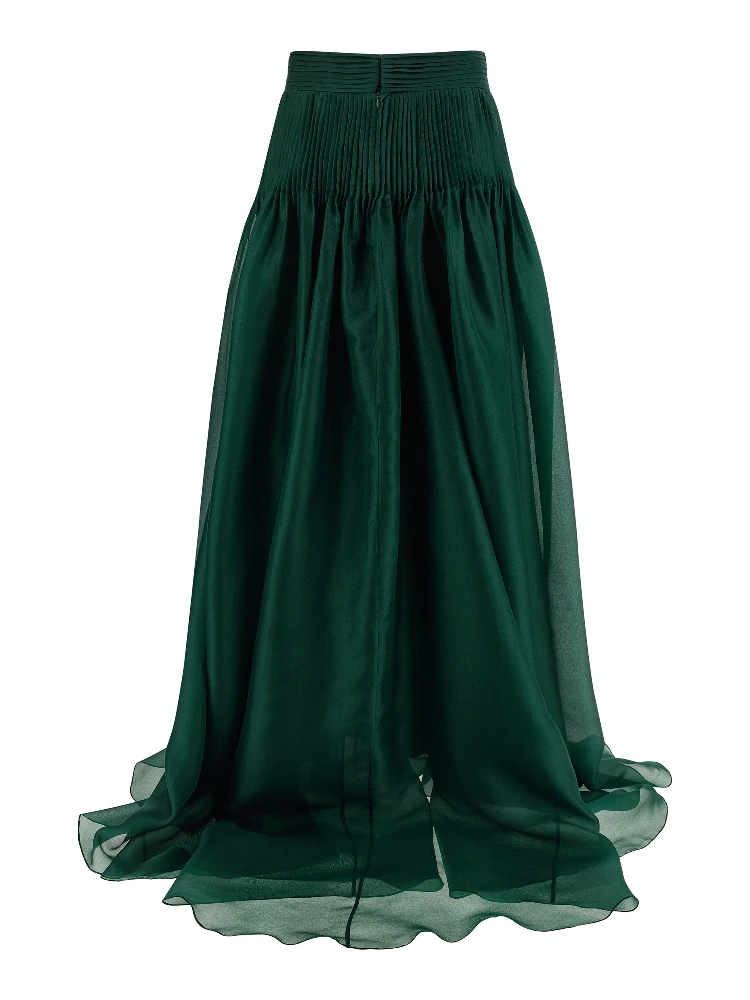 Bicolor Silk Mini Skirt alternative