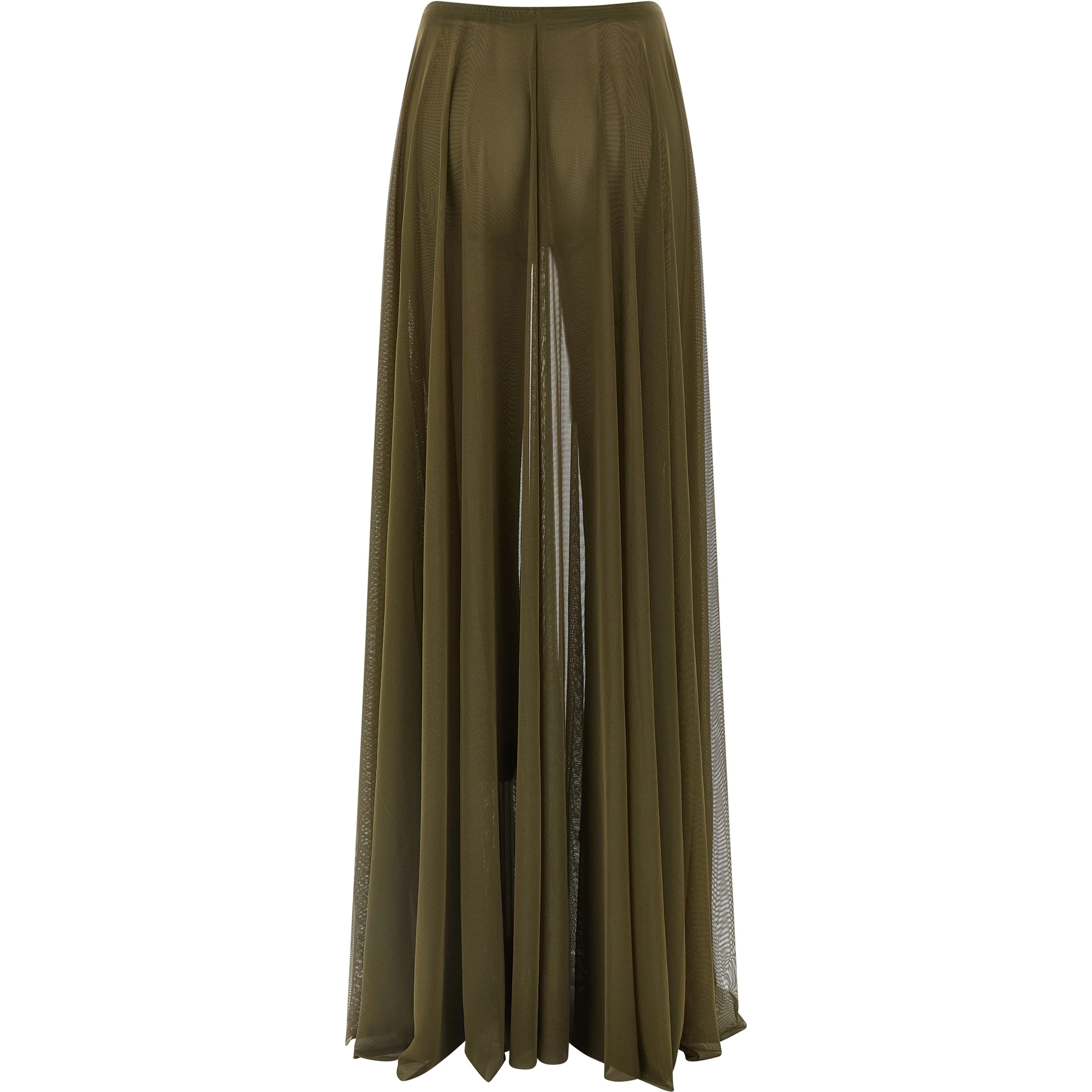 Bicolor Polyamide Mini Skirt
