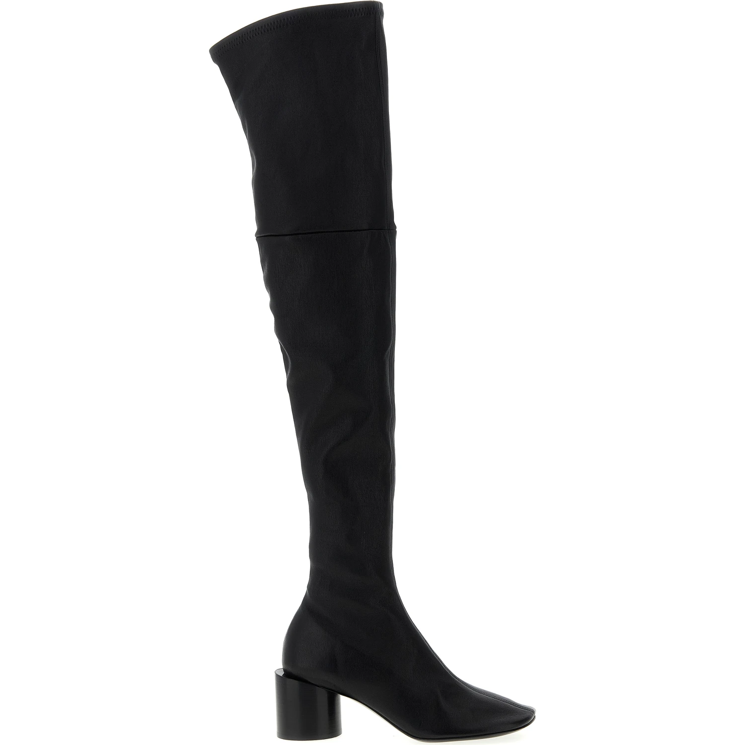 Black Leather Over The Knee