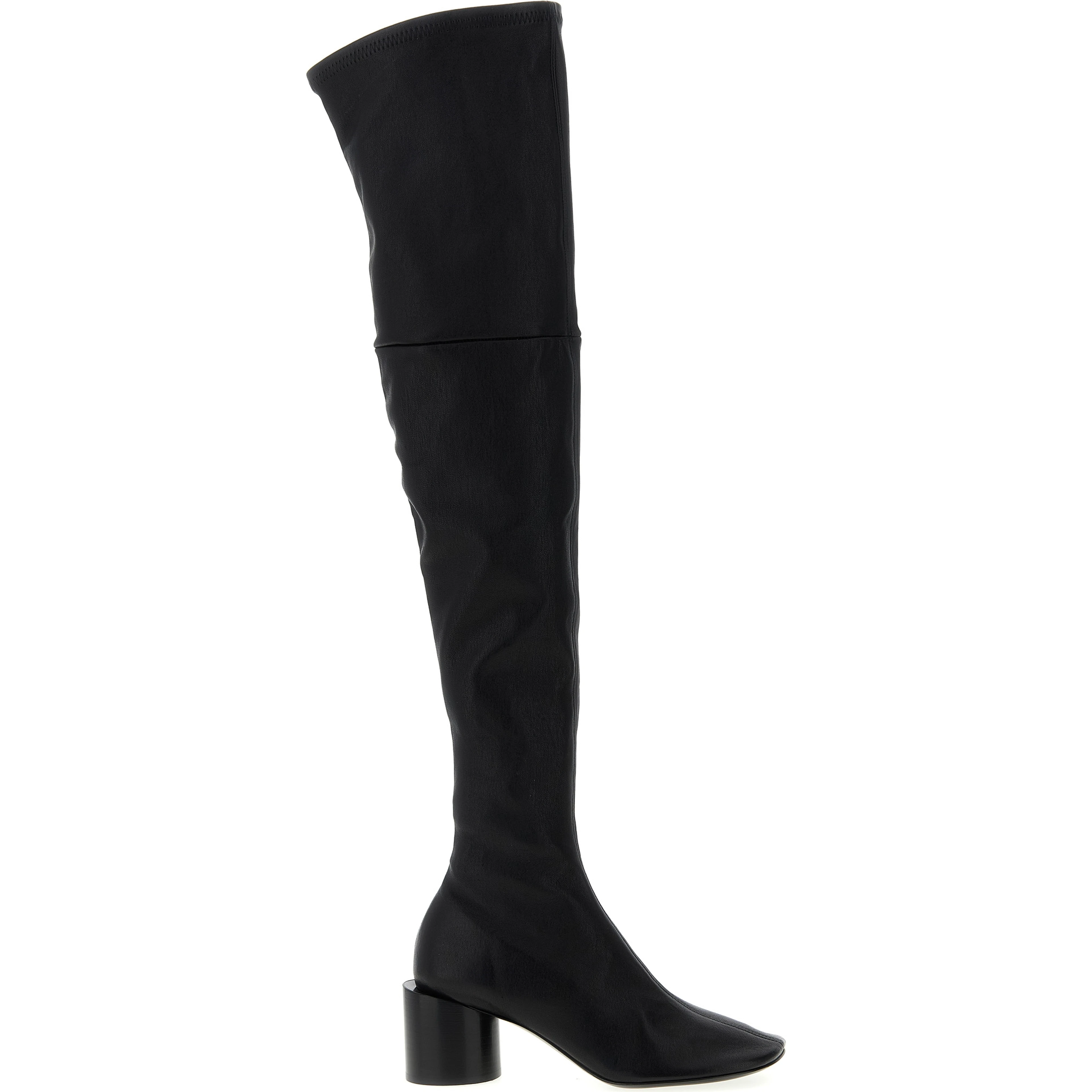 Black Leather Over The Knee