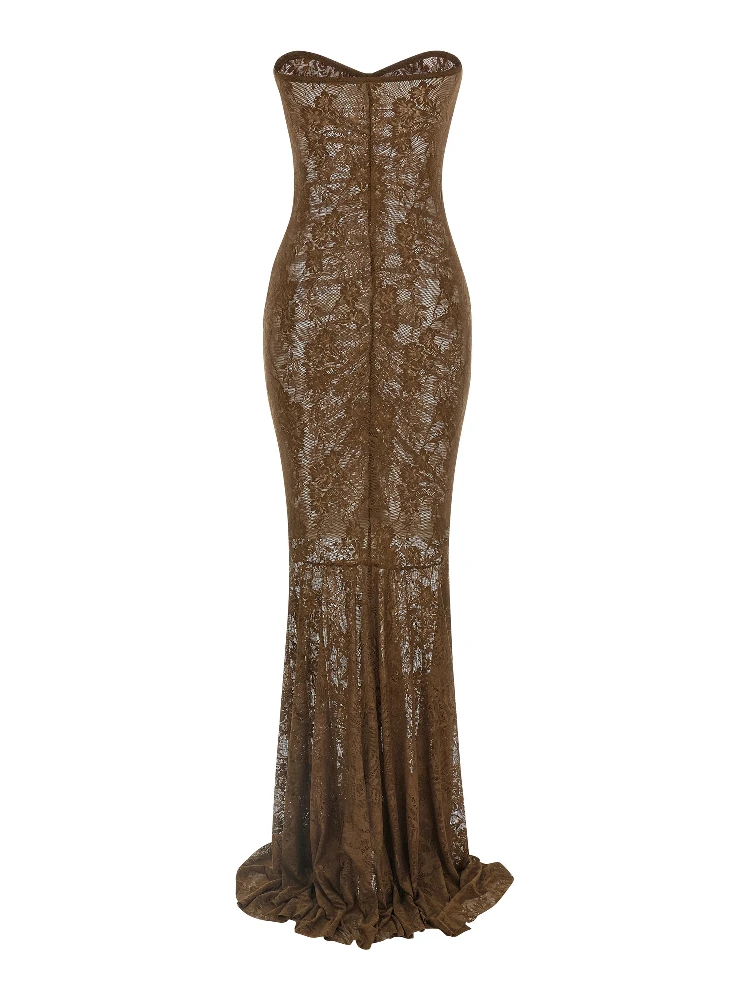 Bicolor Polyamide Long Dress alternative