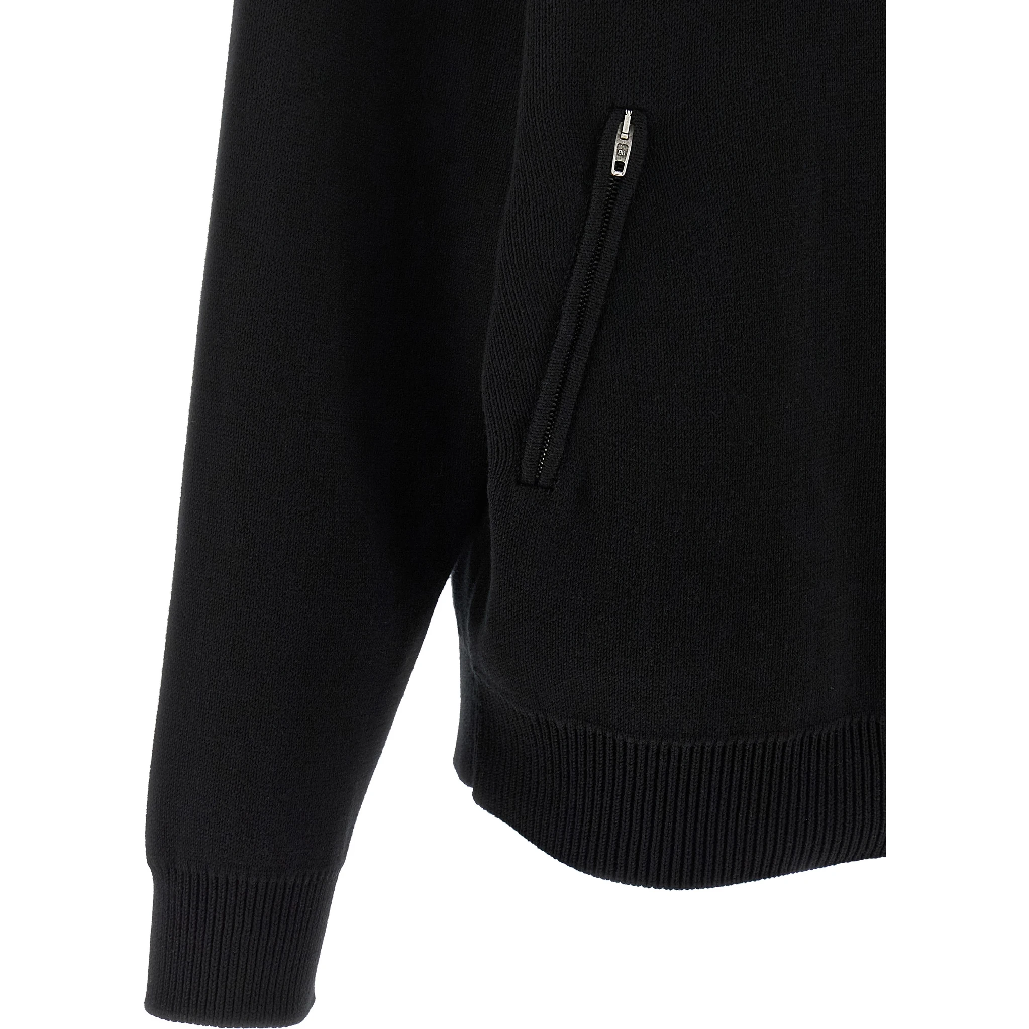 Black Cotton Cardigan