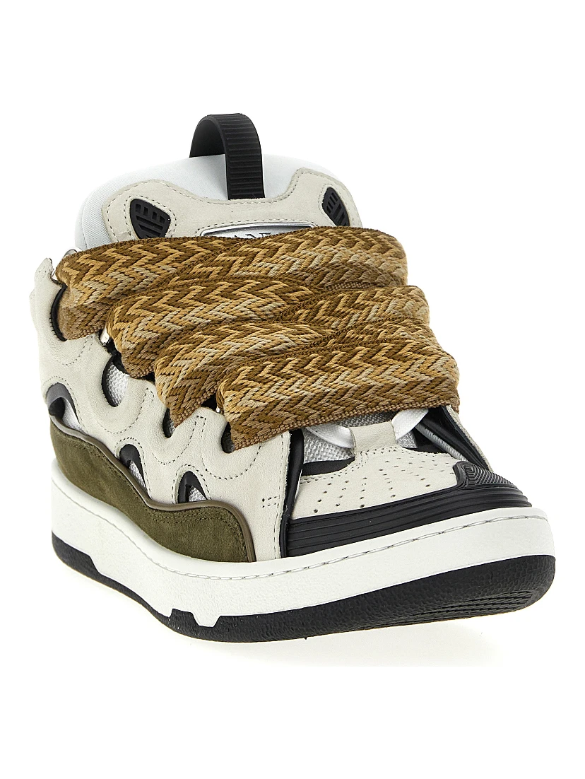 Multicolor Calf Leather Bos Taurus Chunky Sneakers
