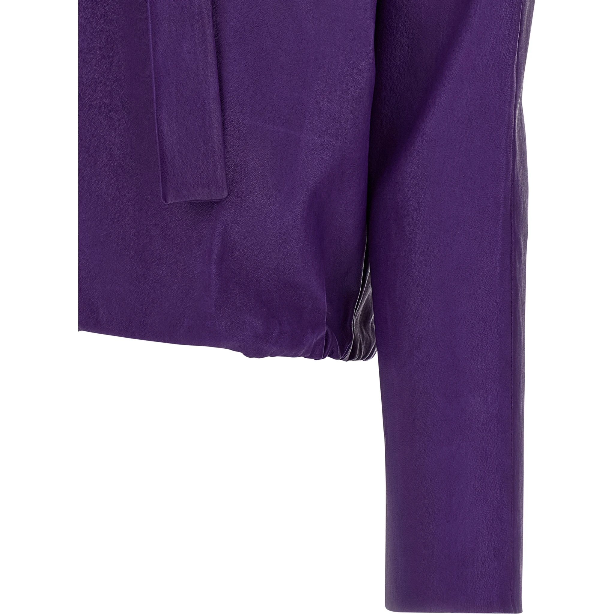 Purple Lamb Leather Blouse