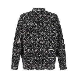 Multicolor Merino Wool Cardigan