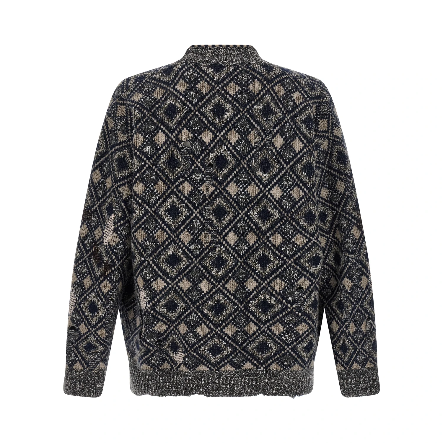Multicolor Merino Wool Cardigan