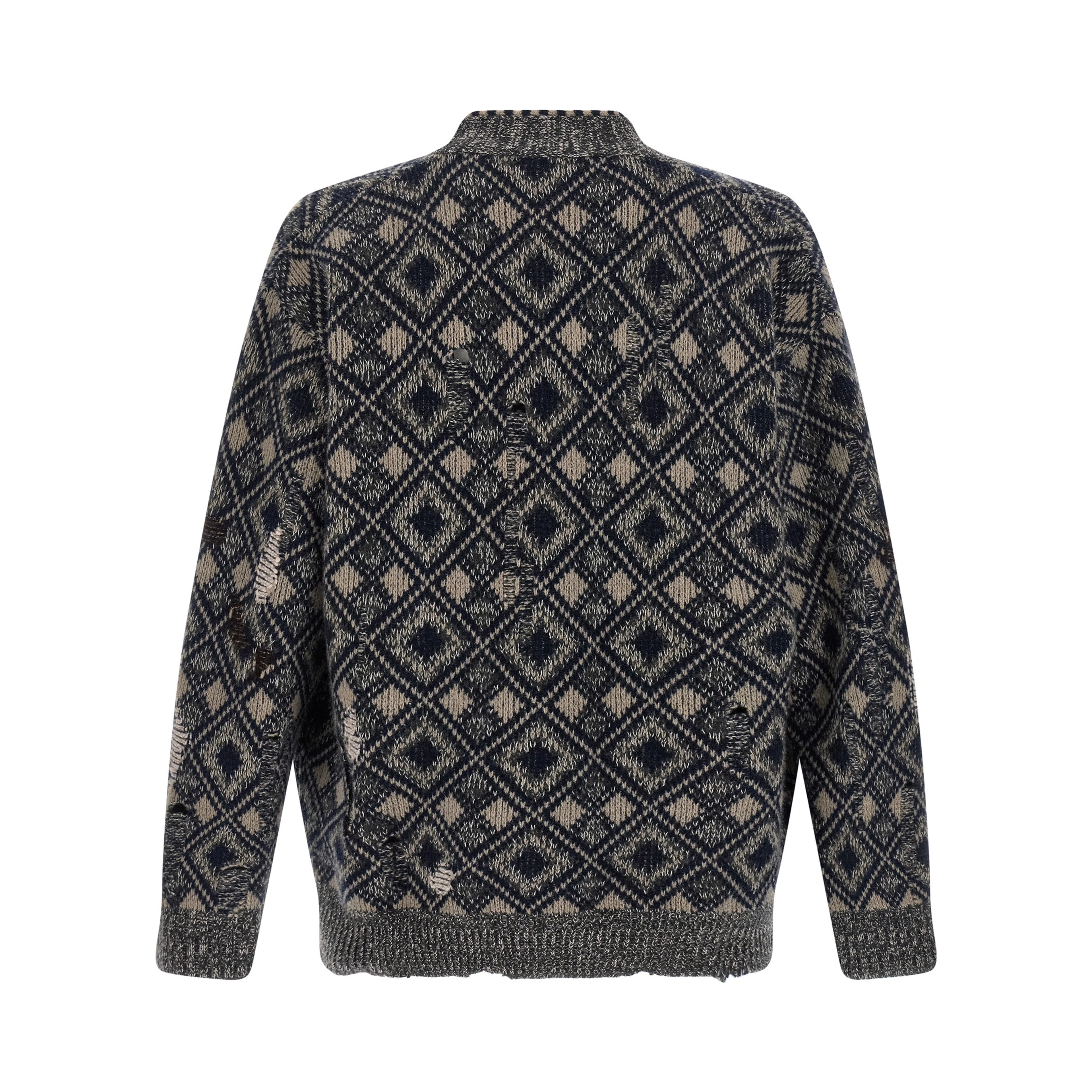 Multicolor Merino Wool Cardigan