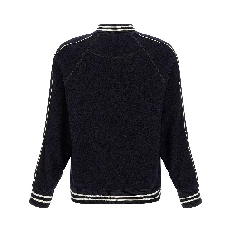 Blue Virgin Wool Bomber