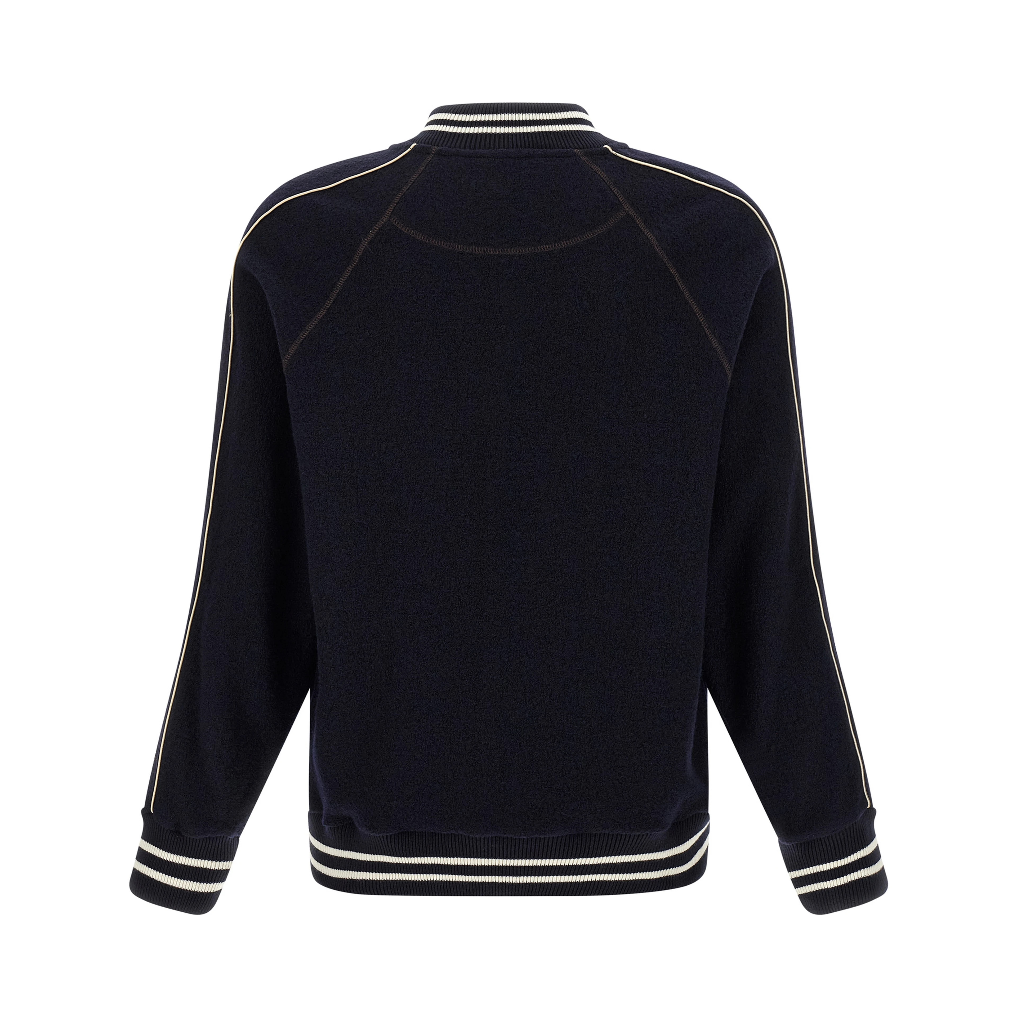 Blue Virgin Wool Bomber
