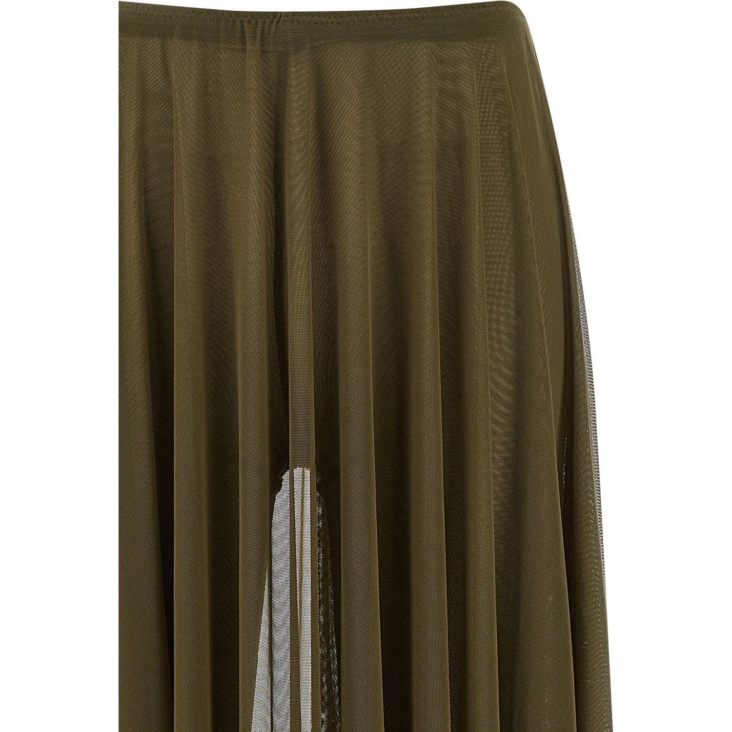 Bicolor Polyamide Mini Skirt