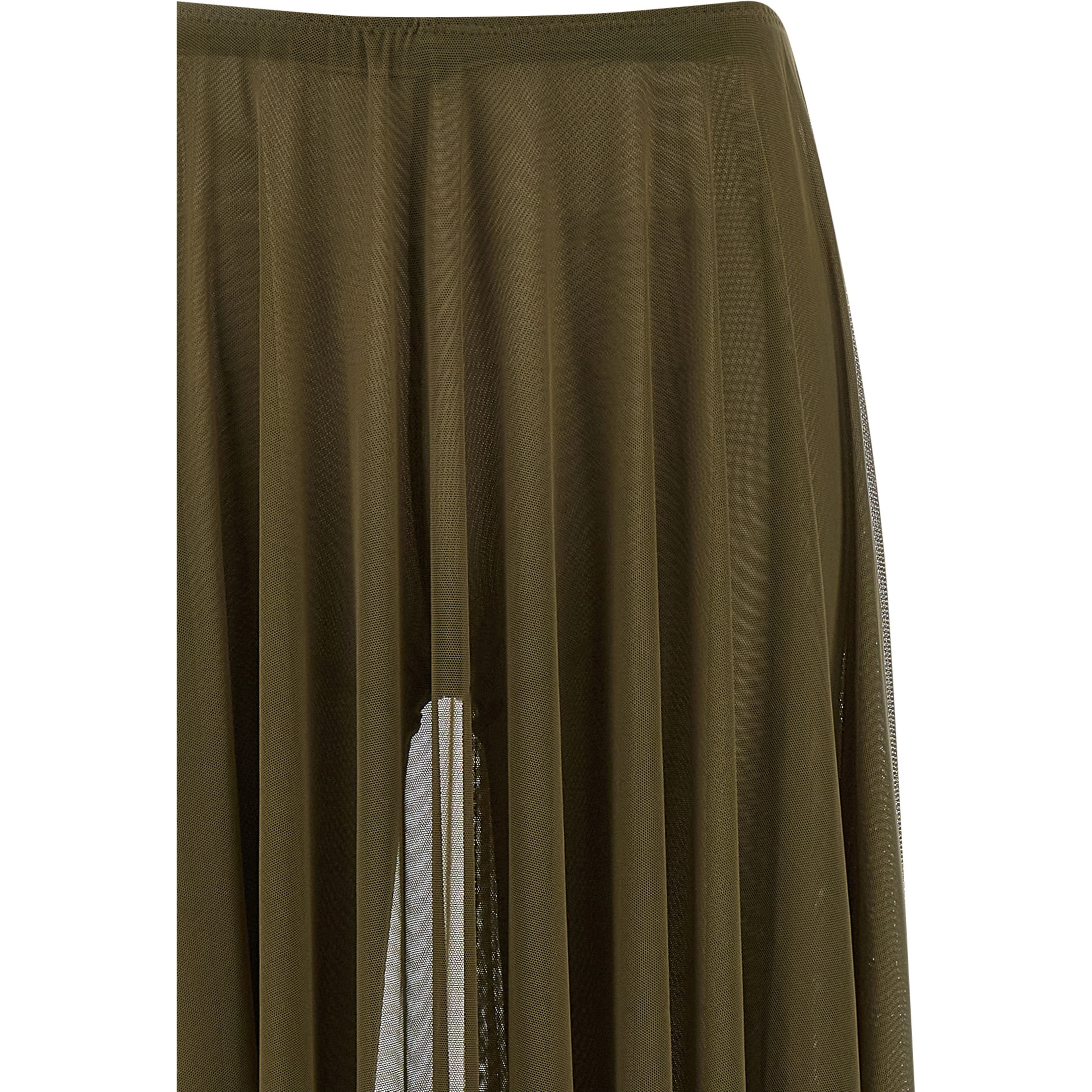 Bicolor Polyamide Mini Skirt