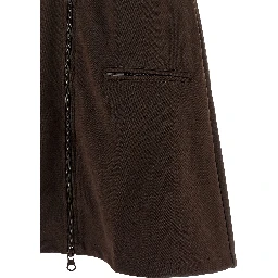 Brown Polyester Short Dress