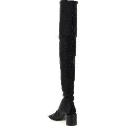 Black Leather Over The Knee