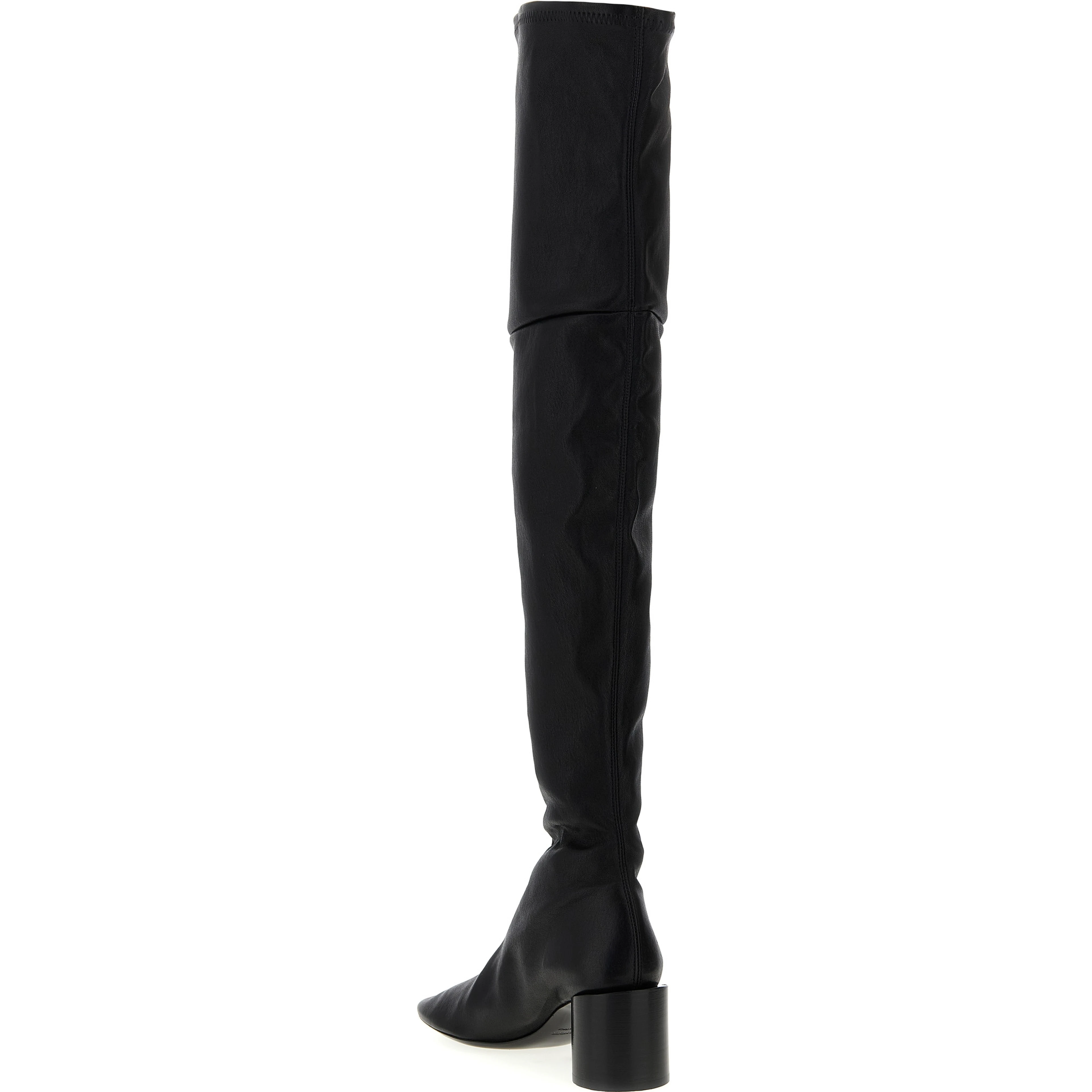 Black Leather Over The Knee