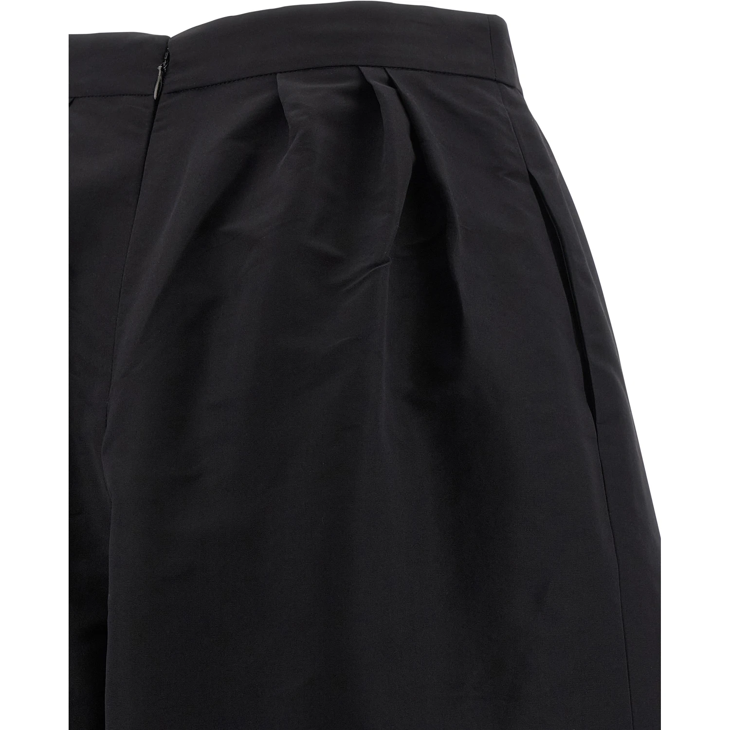 Black Silk Casual Pants