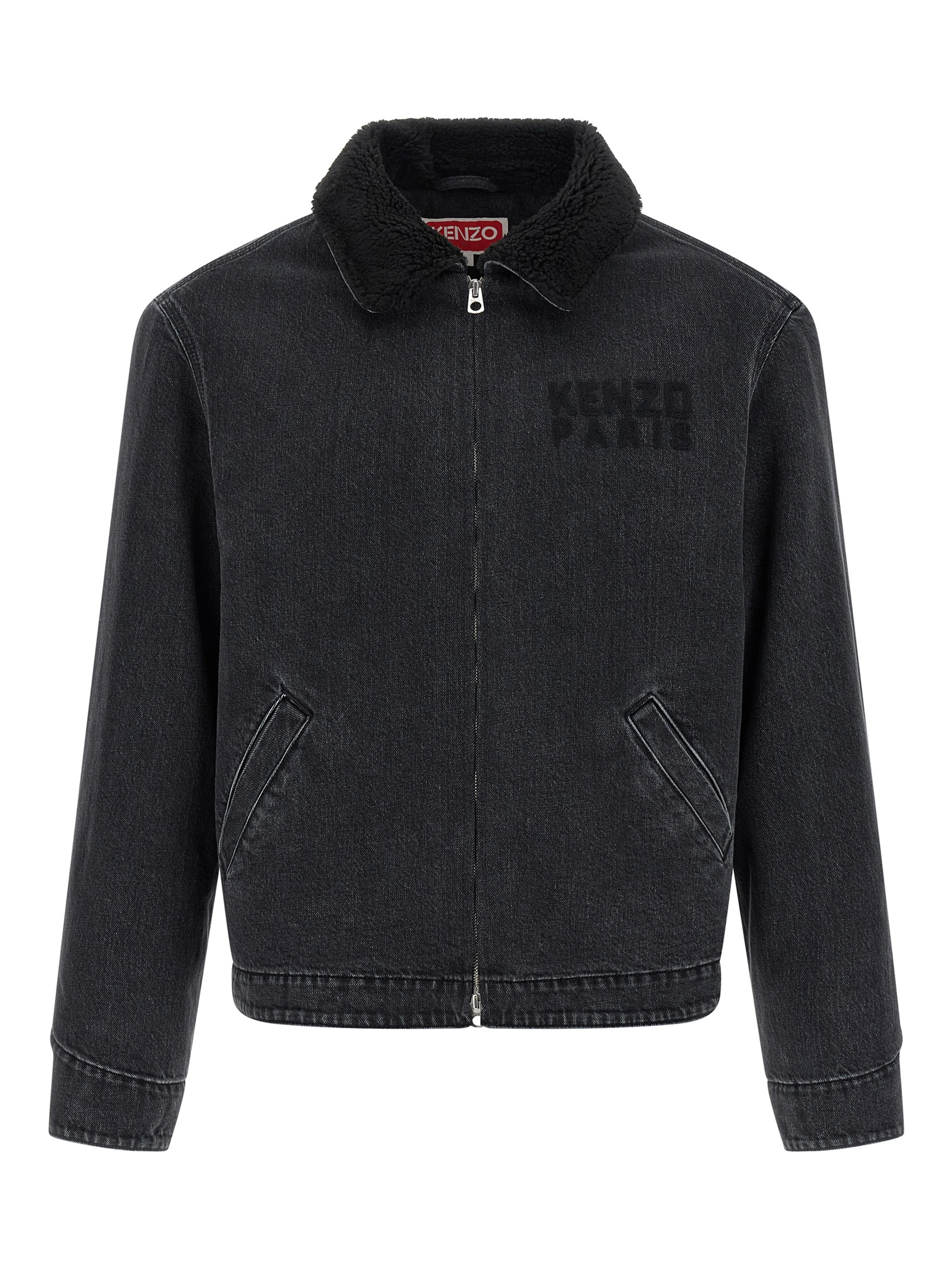 Black Cotton Denim Jacket