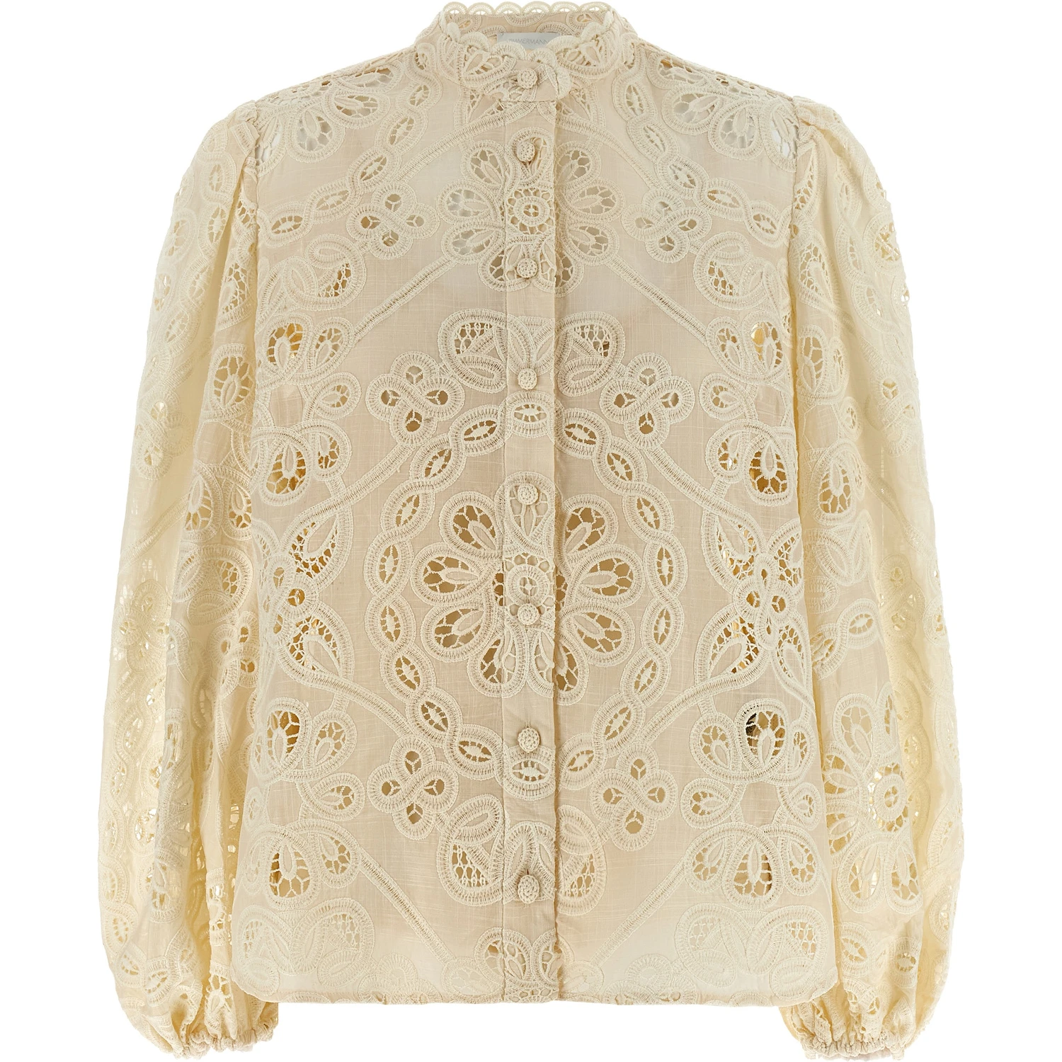 Beige Polyester Blouse