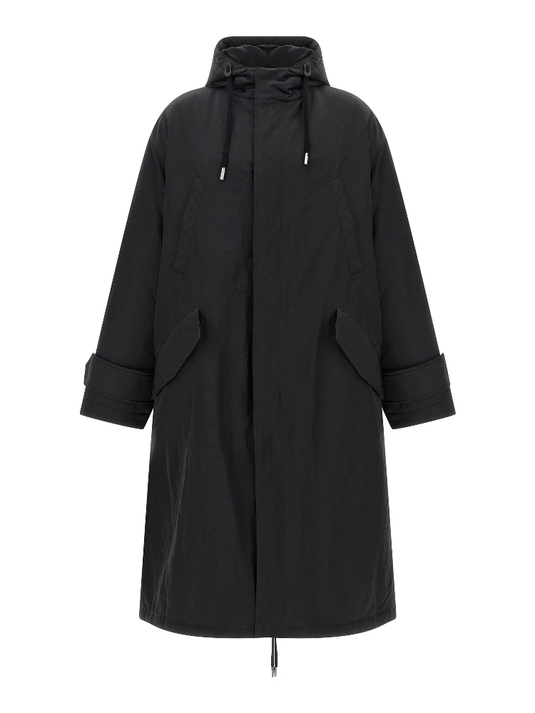 Gray Polyamide Parka