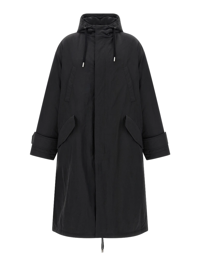Gray Polyamide Parka