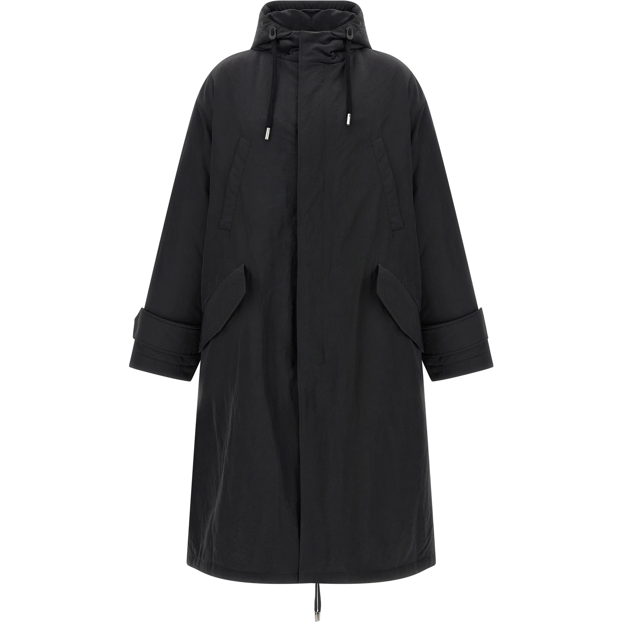 Gray Polyamide Parka