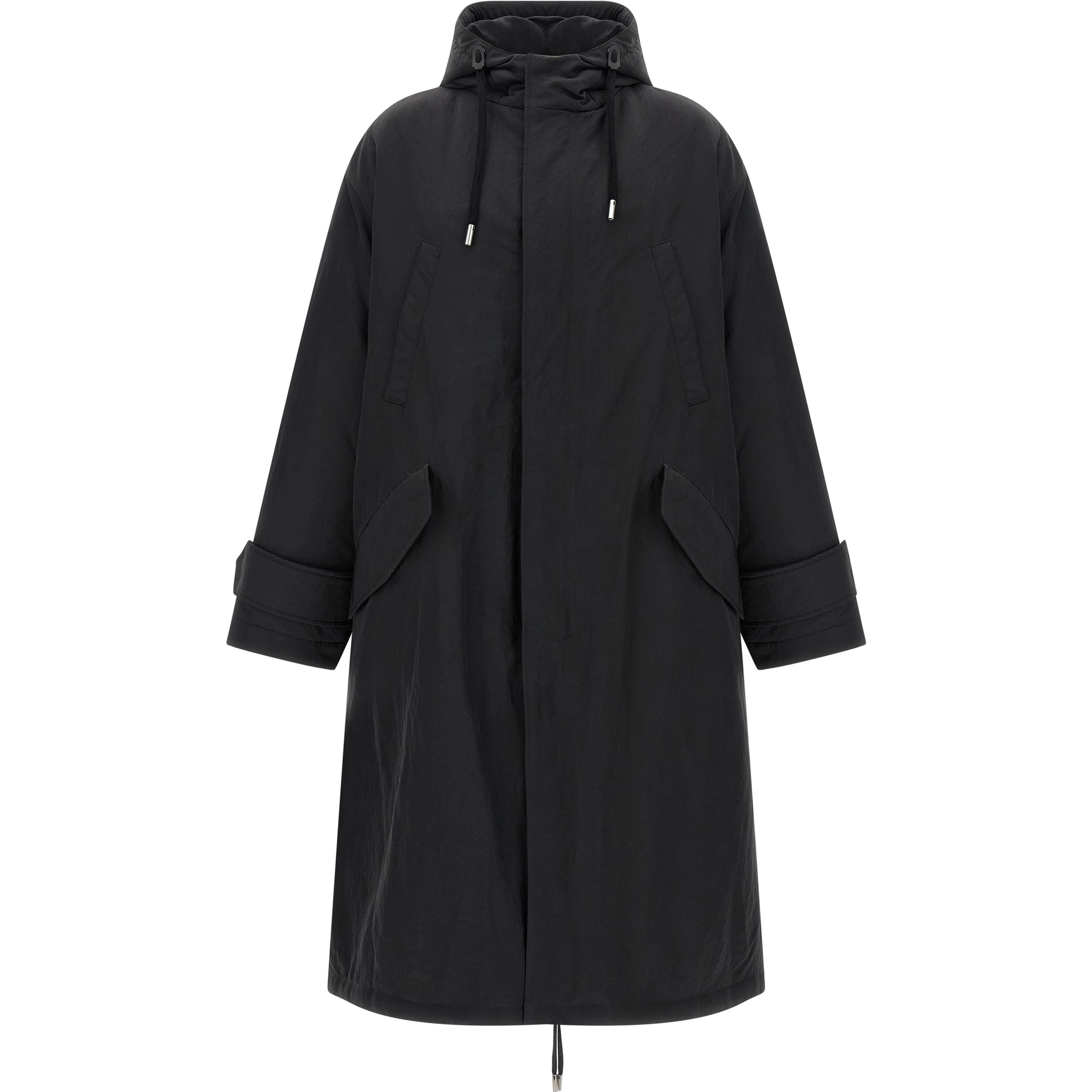 Gray Polyamide Parka
