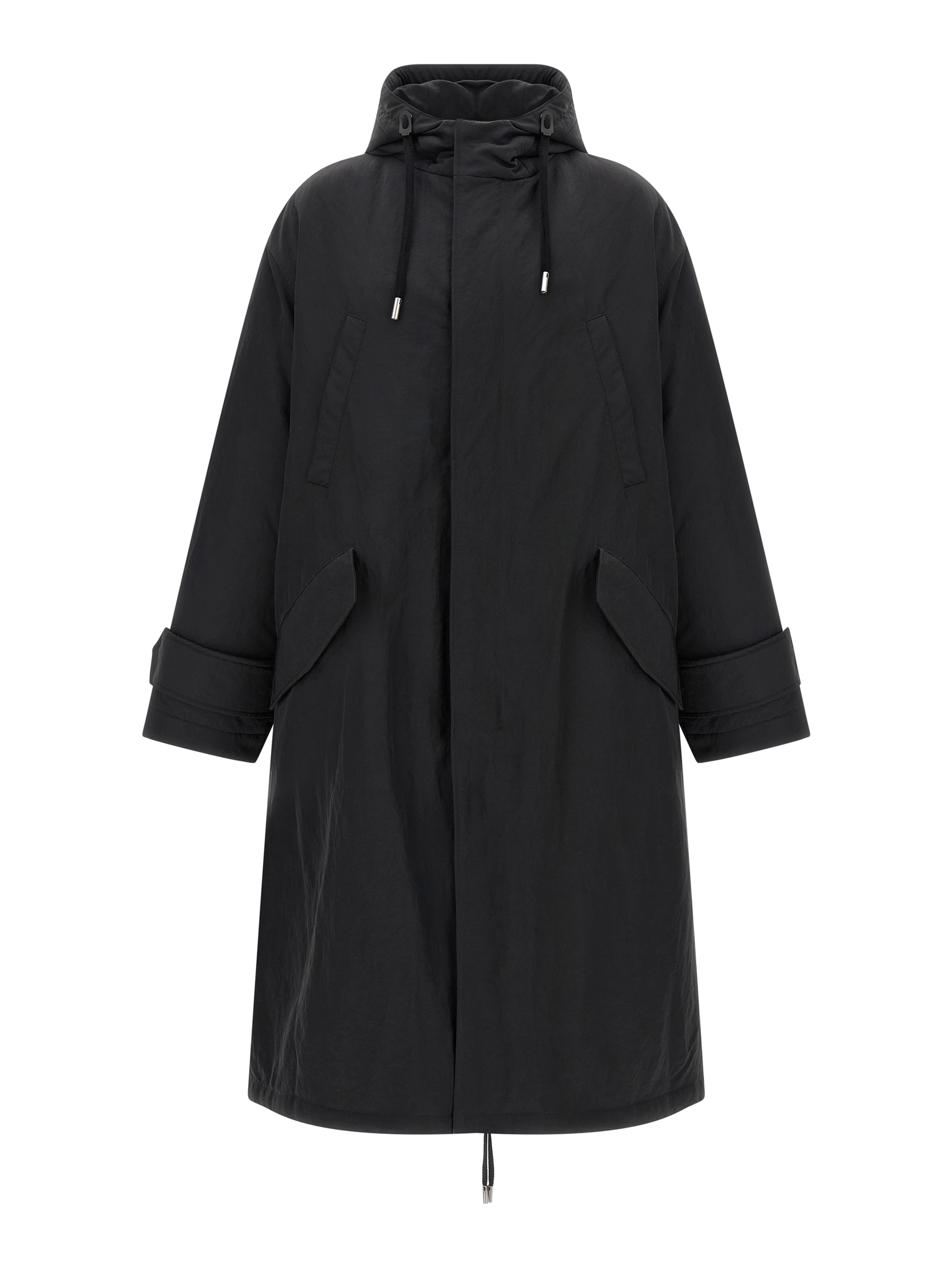 Gray Polyamide Parka