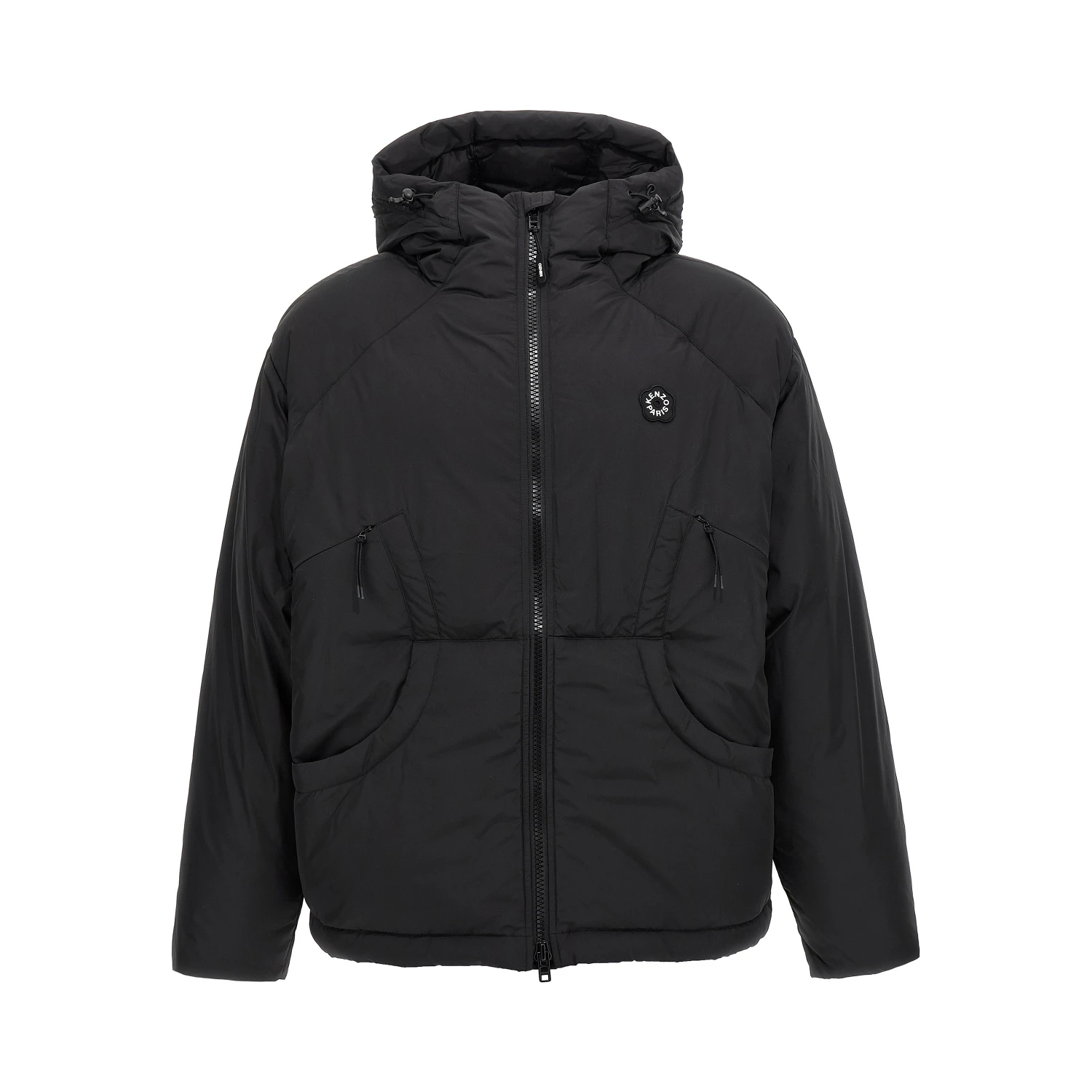 Black Polyester Shell Jacket