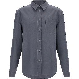 Gray Virgin Wool Blouse