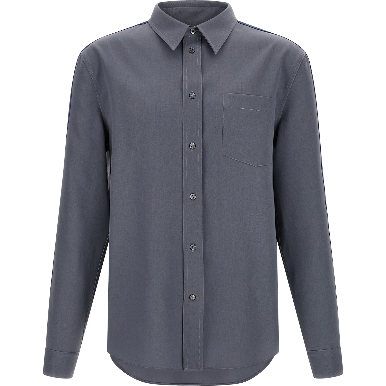 Gray Virgin Wool Blouse