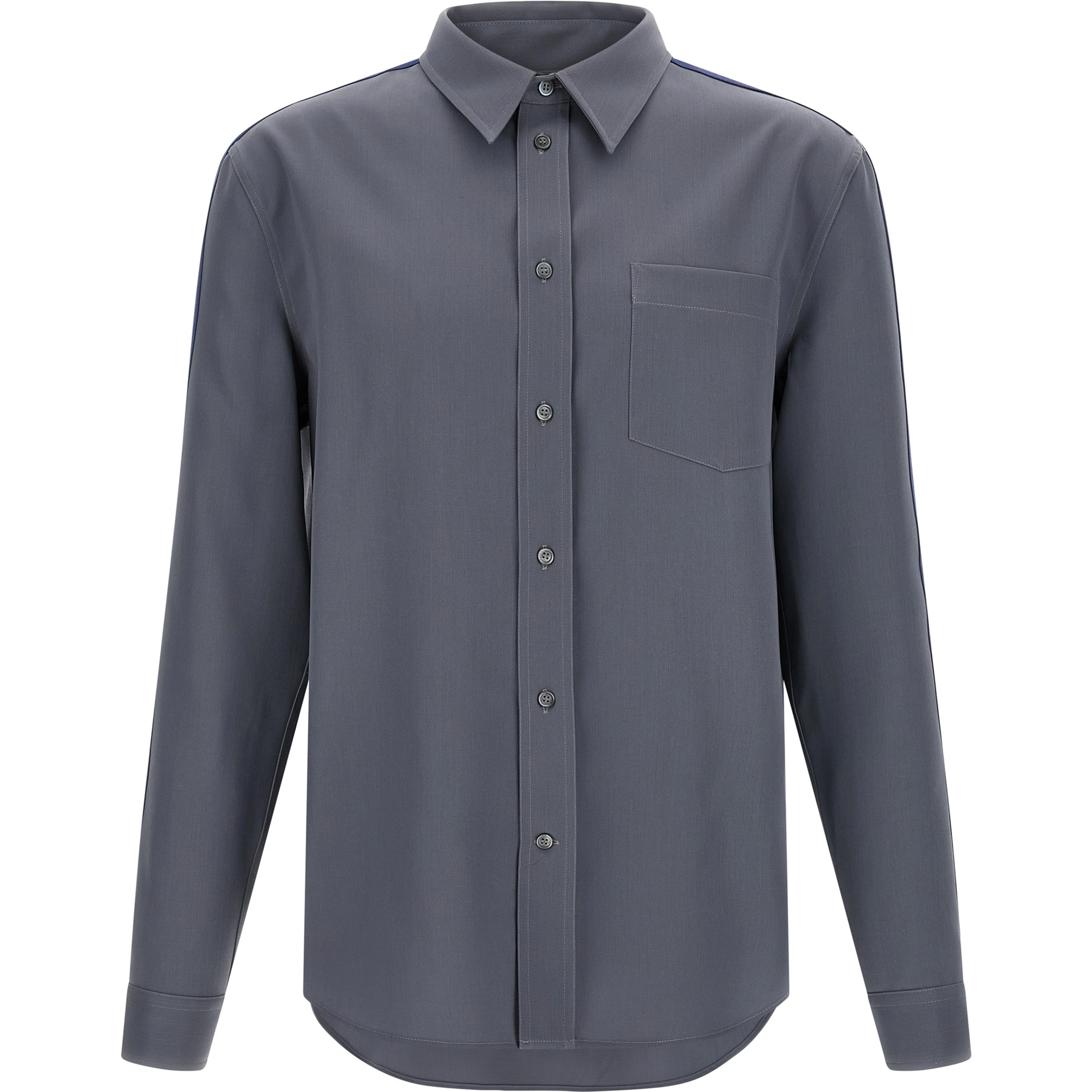 Gray Virgin Wool Blouse