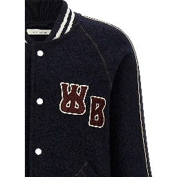 Blue Virgin Wool Bomber
