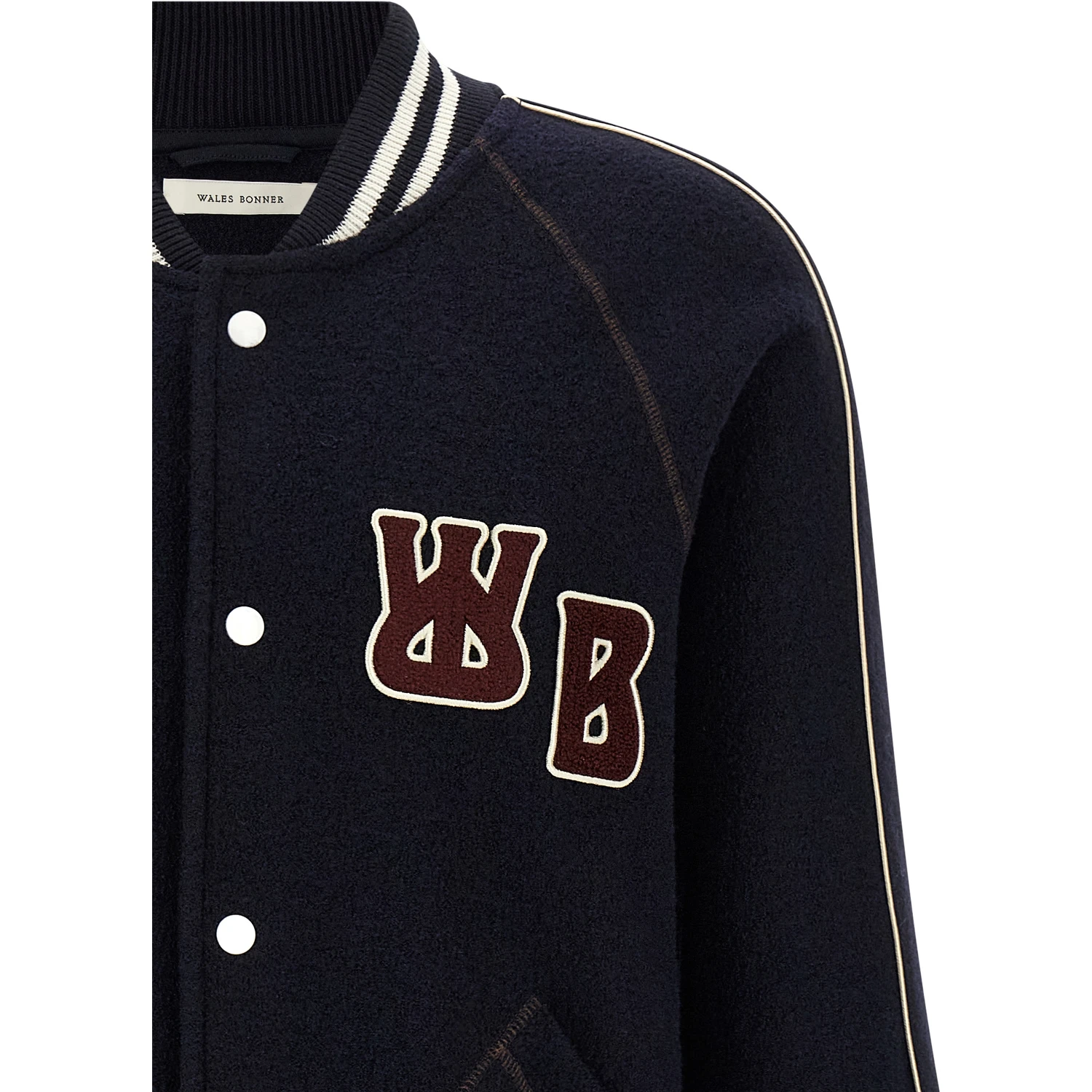 Blue Virgin Wool Bomber