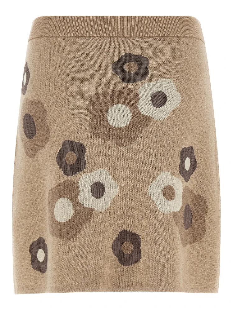 Beige Wool Long Skirt alternative