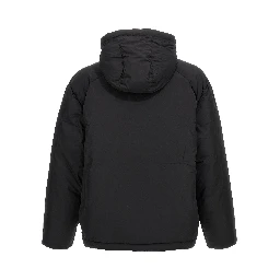 Black Polyester Shell Jacket