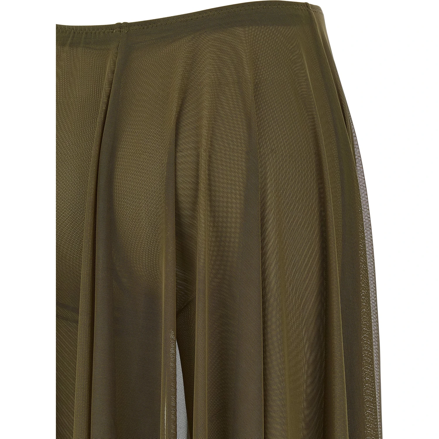 Bicolor Polyamide Mini Skirt