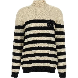 Bicolor Wool Cardigan