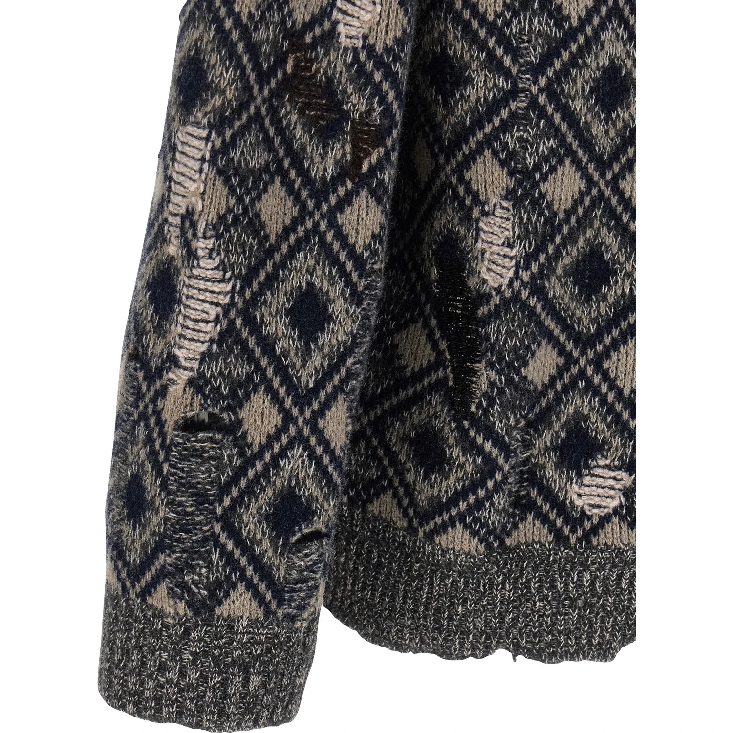 Multicolor Merino Wool Cardigan